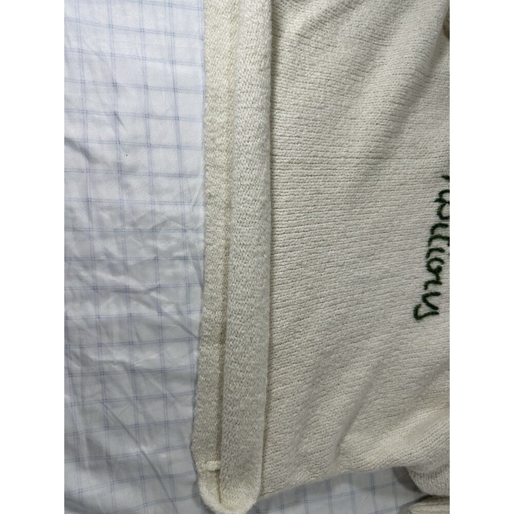 Lou & Grey "Ambitious" Script Mock Neck Sweater - Cream/Ivory - Size XS - Picture 8 of 11